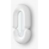 Miroir ZODIAC H.90 cm blanc - Moustache