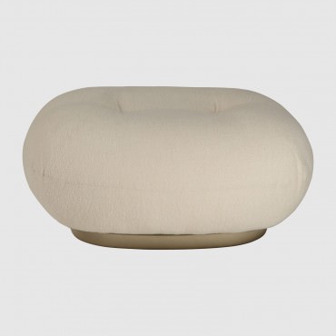 Ottoman Pacha Pierre Paulin / tissu Dedar Belsuede 007 / Pearl Gold - Gubi