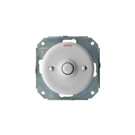 Variateur Dimmer LED Garby Colonial en porcelaine blanche Encastrable (pose à encastrer) - FONTINI