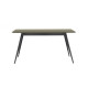 Table Aise plateau rectangulaire en Fénix pieds métal - TREKU