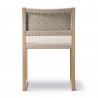 Chaise BM61 sans accoudoirs Chêne sangles de lin naturel - Børge Mogensen - Fredericia Furniture