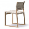 Chaise BM61 sans accoudoirs Chêne sangles de lin naturel - Børge Mogensen - Fredericia Furniture