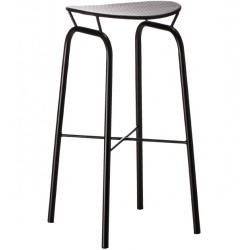 Tabouret haut Nagasaki Noir H 74 cm - Gubi - Mathieu Matégot