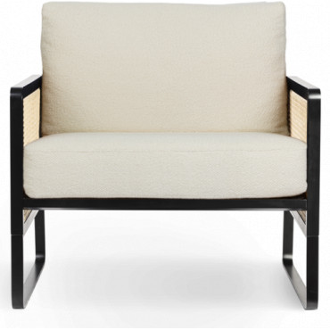 Fauteuil Red Edition CANNAGE - Tissu Velours Bleu Marine