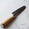 Couteau de cuisine SANTOKU buis / inox L.17 cm - Pallares Solsona
