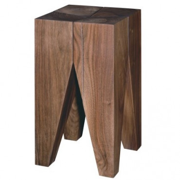 Tabouret ST04 BACKENZAHN en noyer - e15 Design