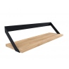 Etagère murale Noir RIBBON SHELF UP - Universo Positivo