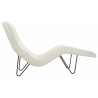 Chaise longue GMG pieds noir / Tissu Karakorum 001 - Gubi