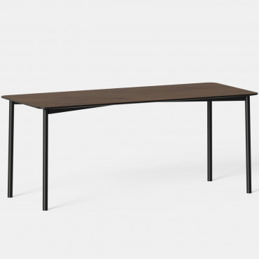 Table RESIDENCE L.174 cm métal noir / noyer - Kann Design