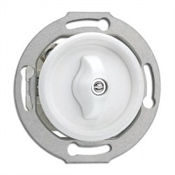 Interrupteur double rotatif Rotary en duroplast vendu sans son cache (encastrable) Ref. 186886 - THPG