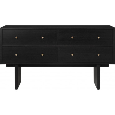 Commode PRIVATE en chêne noir L.160*H.90 cm - Gubi