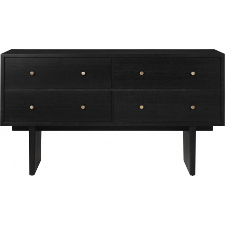 Commode PRIVATE en chêne noir L.160*H.90 cm - Gubi