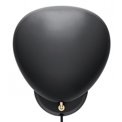 Applique Greta Grossman Cobra Wall Lamp - Jet Black