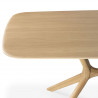Table "X" en chêne L.224*l.100 cm en chêne huilé - Ethnicraft
