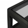 Table de chevet SPINDLE 1 tiroir en chêne teinté noir - Ethnicraft
