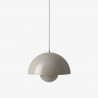 Suspension FlowerPot VP7 Matt Light Grey pendant lamp by Verner Panton