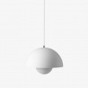 Suspension FlowerPot VP7 Matt Light Grey pendant lamp by Verner Panton