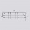 Canapé modulable QUILTON L.420 cm Tissu Remix 123 (combinaison 23) - Hay