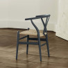 Chaise CH24 "Wishbone chair" hêtre teinté soft (Plusieurs coloris disponibles) - Hans Wegner - Carl Hansen