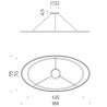 Suspension "Ellisse Double Méga" (Plusieurs options et coloris disponibles) Nemo