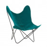 Fauteuil indoor-outdoor AA Butterfly Coton Structure noire - AIRBORNE