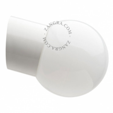 Plafonnier / applique étanche en porcelaine IP54 (Plusieurs coloris et options disponibles) - Zangra