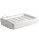 Porte savon mural compact en porcelaine - Zangra
