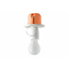 Plafonnier droit / applique rétro encastrable en porcelaine (Plusieurs coloris disponibles) - Zangra