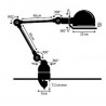 Lampe étau / Applique LOFT D40401 (Plusieurs coloris disponibles) - Jieldé