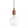 Suspension E27 en silicone pale blue - Muuto