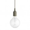 Suspension E27 en silicone pale blue - Muuto