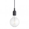 Suspension E27 en silicone pale blue - Muuto