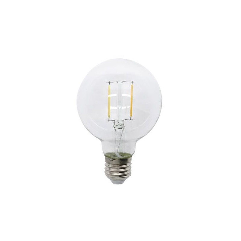 Ampoule LED à filament E27 dimmable - verre ligné clair - 2700K - 4W – La  Quincaillerie Remoise