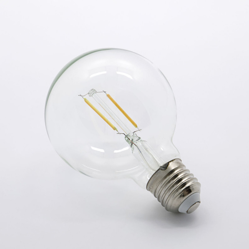 Ampoule LED à filament E27 dimmable - verre ligné clair - 2700K - 4W – La  Quincaillerie Remoise