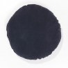 Coussin MERCER Diamètre 65 cm en lin charbon - Bed And Philosophy