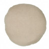 Coussin MERCER Diamètre 65 cm en lin charbon - Bed And Philosophy