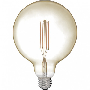 Ampoule Globe filaments LED XXL 125mm - Ambre - E27 5W 2200K DIMMABLE