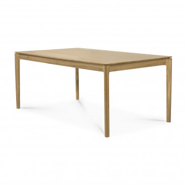 Table Bok rectangulaire L.140*l.80 cm en chêne ou teck - Ethnicraft