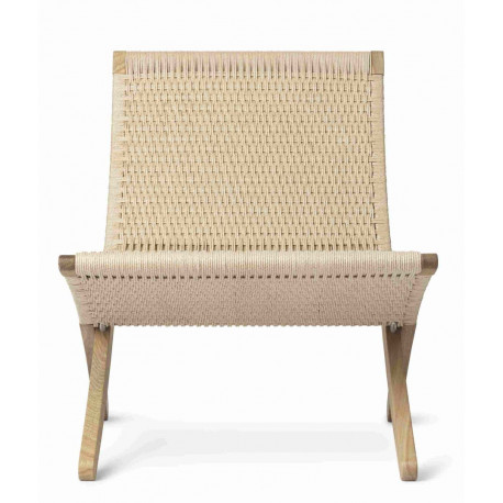 Fauteuil "MG501 Cuba Chair" papercord naturel (Plusieurs finitions disponibles) - Carl Hansen