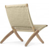 Fauteuil "MG501 Cuba Chair" papercord naturel (Plusieurs finitions disponibles) - Carl Hansen