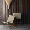 Fauteuil "MG501 Cuba Chair" papercord naturel (Plusieurs finitions disponibles) - Carl Hansen