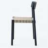 Chaise "Betty TK1" assise en lin (Plusieurs finitions disponibles) - &Tradition