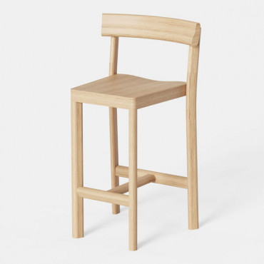 Tabouret Haut "Galta 65 / 75" en chêne (Plusieurs dimensions et finitions disponibles) - Kann Design