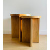 Stool Série S01 table basse, d'appoint en chêne massif (plusieurs configurations de disponibles) - BAAZIC