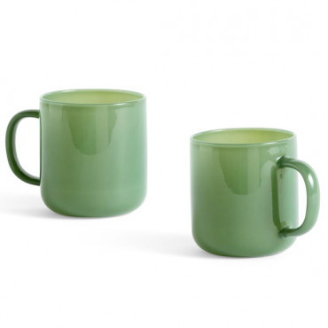 Lot de 2 mugs "Borosilicate" (Plusieurs coloris disponibles) - Hay