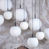 Suspension "Sfera" globe opale (Plusieurs dimensions et coloris disponibles) - Brokis