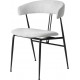 Chaise "Violin" dossier et assise tapissés  - Gubi