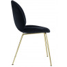 Chaise "Beetle" pieds métal / velours (Plusieurs finitions disponibles) - Gubi