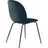 Chaise "Beetle" pieds métal / velours (Plusieurs finitions disponibles) - Gubi