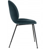 Chaise "Beetle" pieds métal / velours (Plusieurs finitions disponibles) - Gubi